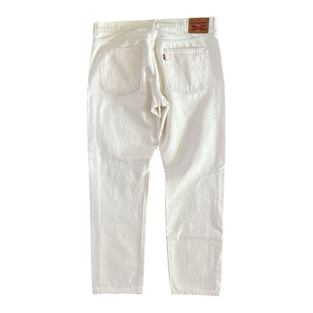 Levi's 501 Jeans Mens Size‎ 30x32 501 CT Customized Tapered Distressed White - Picture 2 of 12